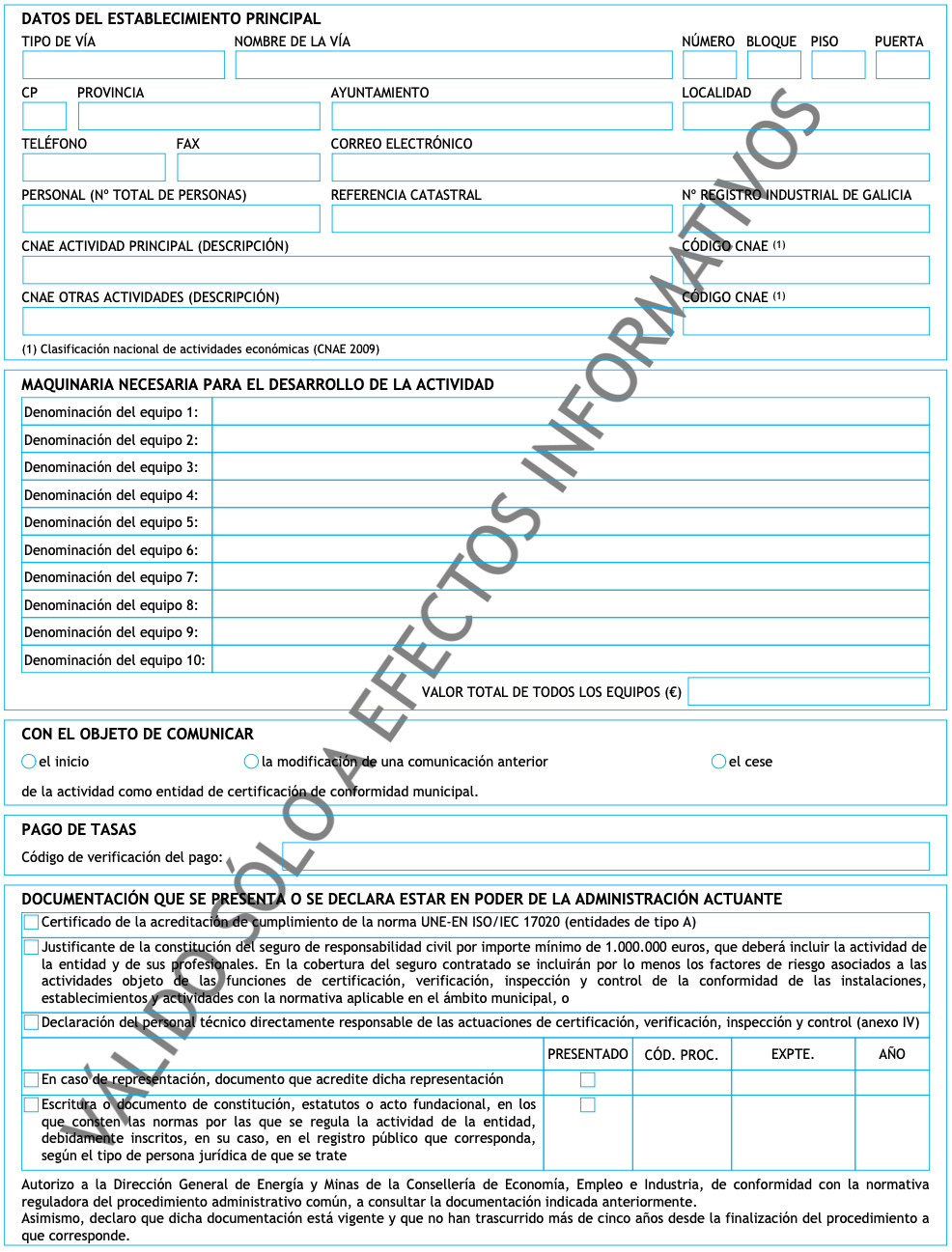 HABILITACIÓN-MODIFICACIÓN DE ENTIDADES DE CERTIFICACIÓN DE CONFORMIDAD MUNICIPAL (II)