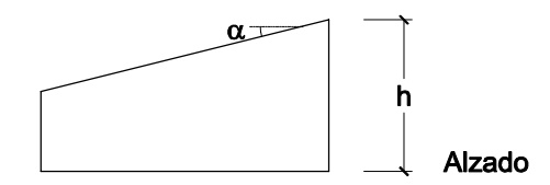 Cubiertas a un agua, dirección 90
