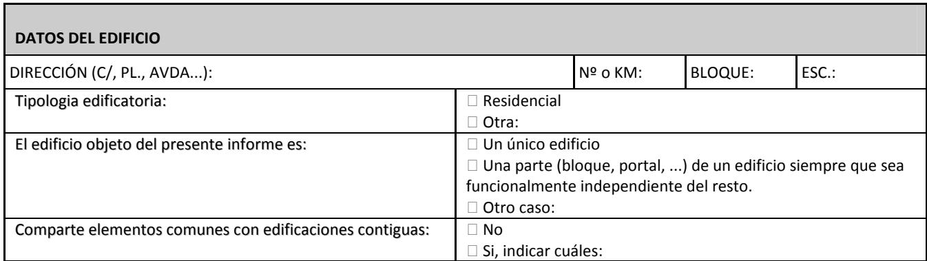 DATOS DEL EDIFICIO