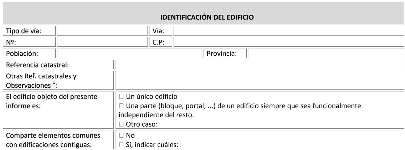 Datos generales del edificio