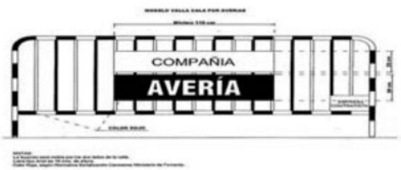 MODELO VALLA OBRAS EN VIAS Y ESPACIOS PÚBLICOS MUNICIPALES (EXCEPTO CALA POR AVERÍAS)