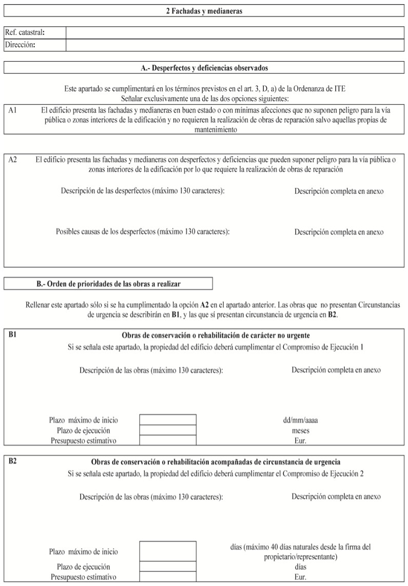 Ficha de Fachadas y medianeras