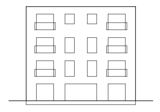 Trazado regular de huecos