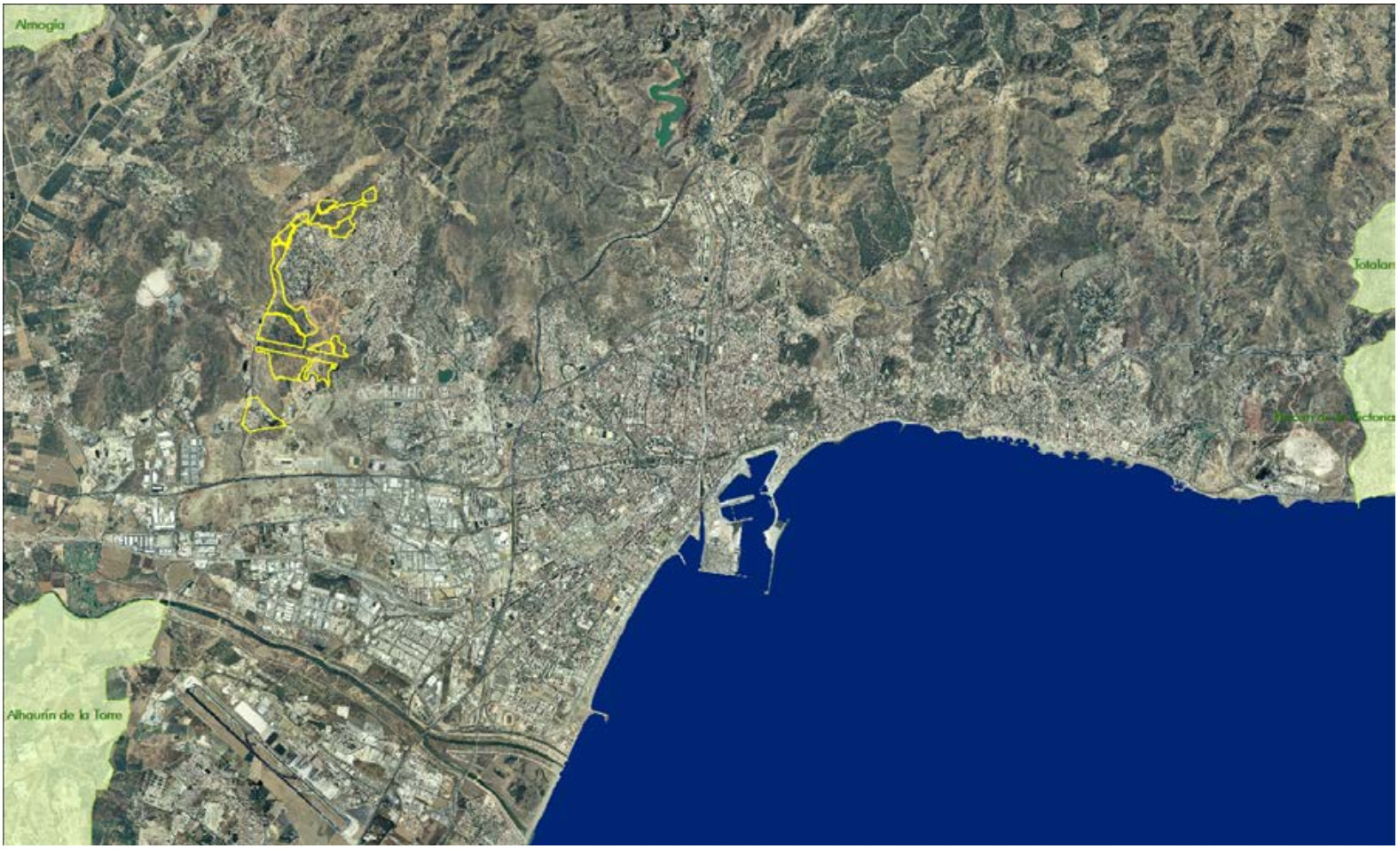 Plano de situación de Puerto de la Torre 2