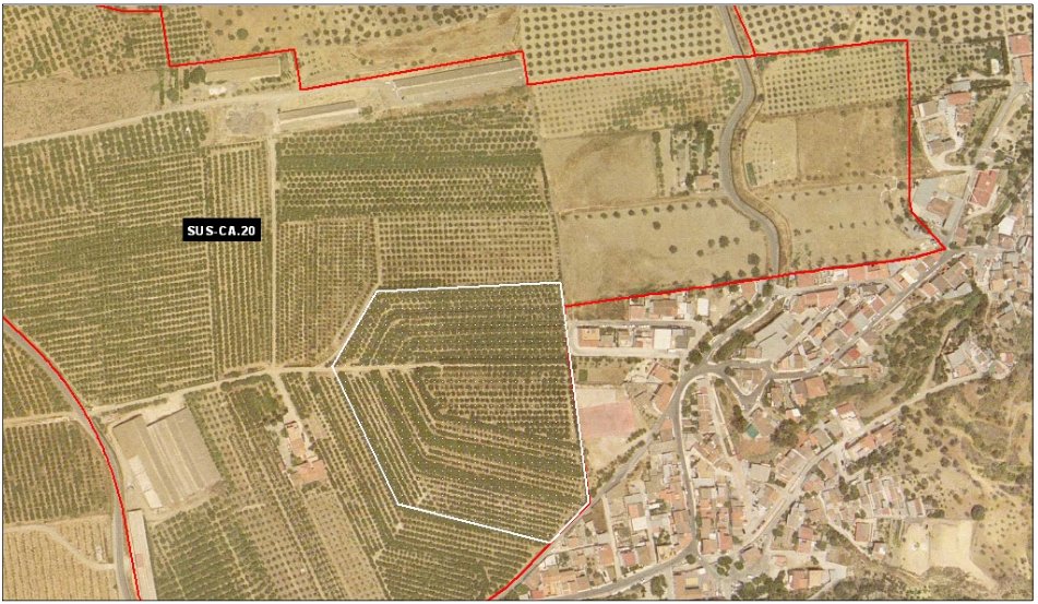 Delimitación sector SUS-CA.20