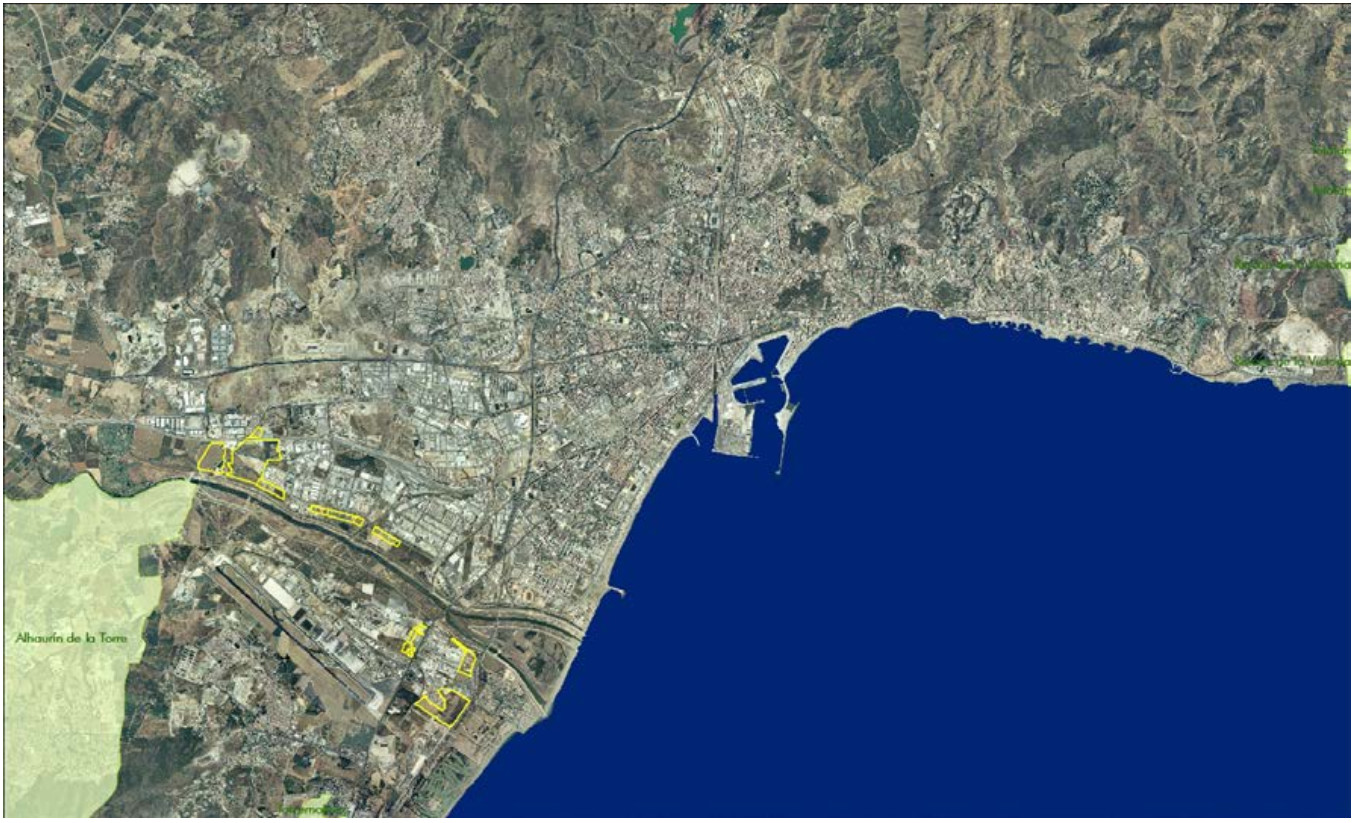 Plano de situación de Guadalhorce