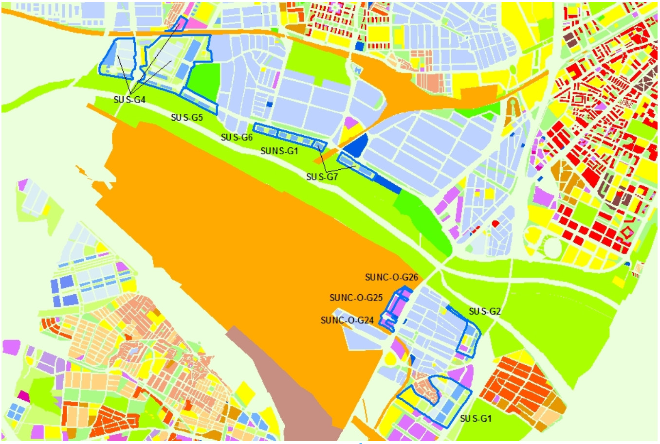 Plano de localización de Guadalhorce