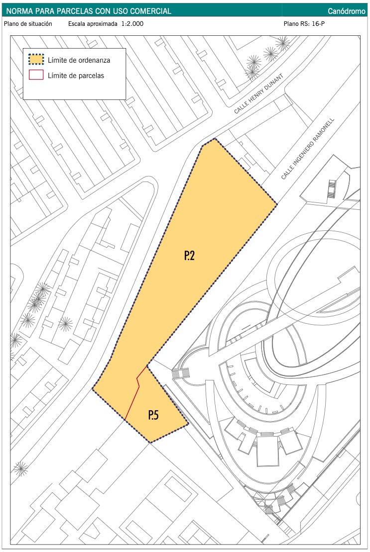 Plano de situación Canódromo Parcelas 2 y 5