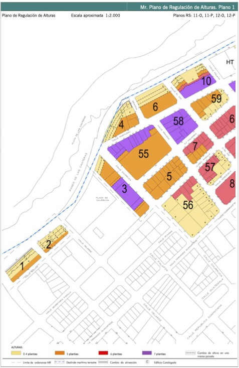 Mr. Plano de Regulación de Alturas. Plano 1