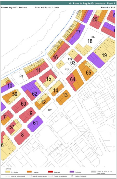 Mr. Plano de Regulación de Alturas. Plano 2