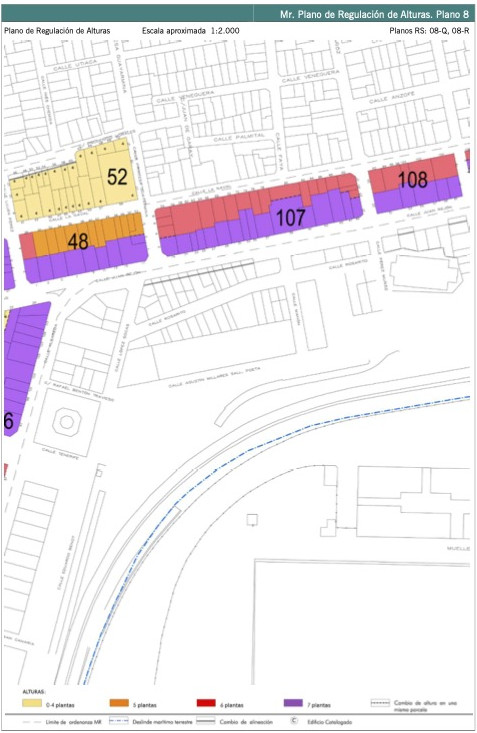 Mr. Plano de Regulación de Alturas. Plano 8