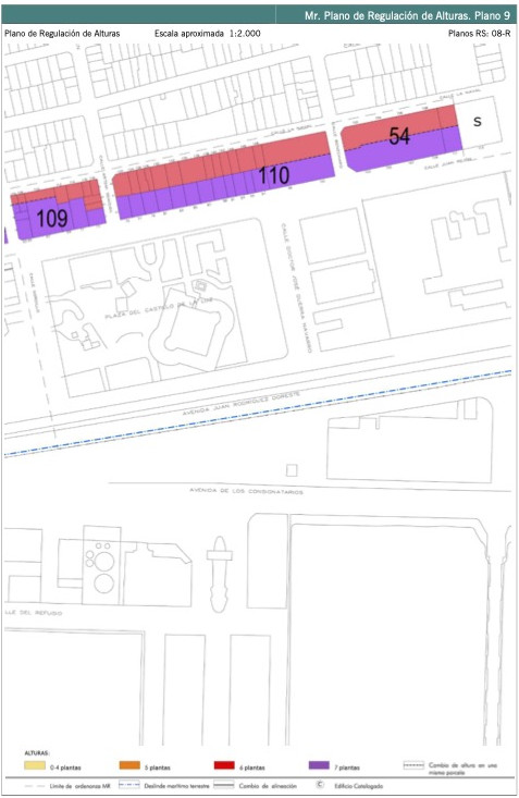 Mr. Plano de Regulación de Alturas. Plano 9