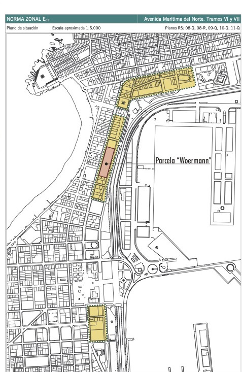 Avenida Marítima del Norte. Tramos VI y VII. Plano de situación