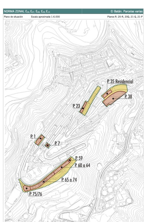 El Batán. Parcelas varias. Plano de situación