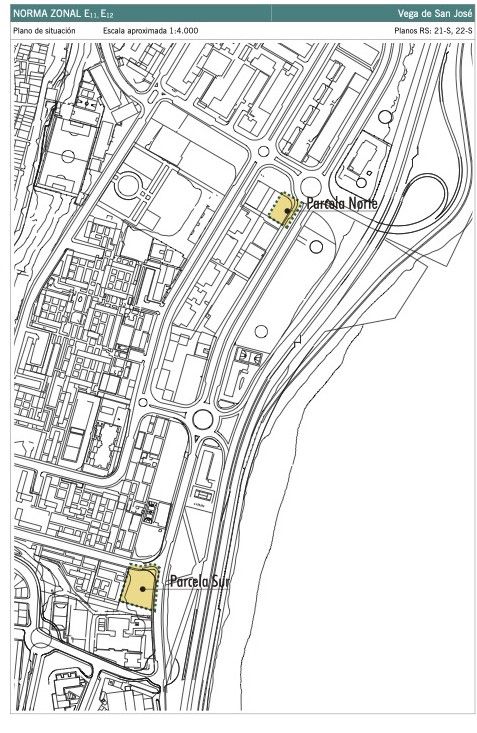 Vega de San José. Plano de situación