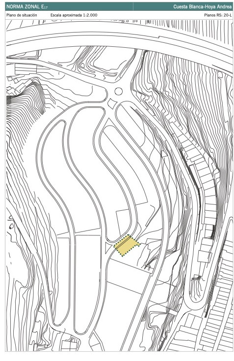 Cuesta Blanca-Hoya Andrea. Plano de situación