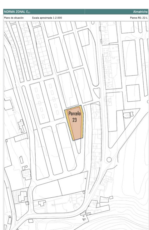 Almatriche. Plano de situación