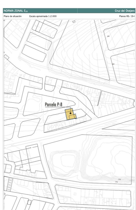 Cruz del Ovejero. Plano de situación