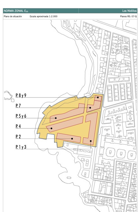 Los Nidillos. Plano de situación