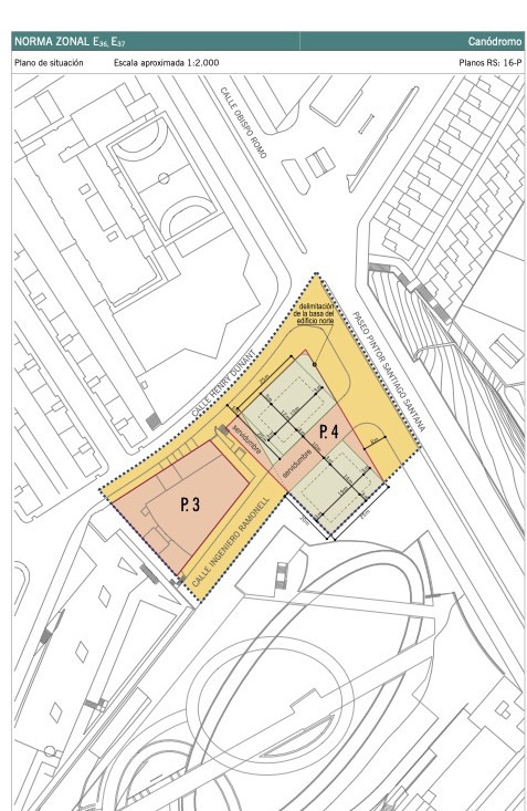 Canódromo. Plano de situación