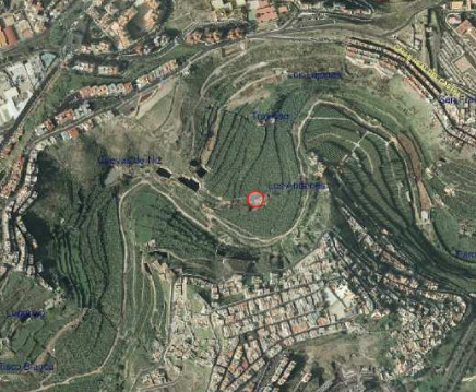 Vista aérea de localización de Barranco del Guiniguada-Los Andenes