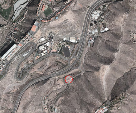Vista aérea de localización de Barranco Seco