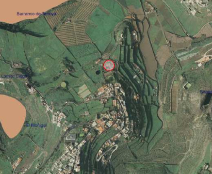 Vista aérea de localización de Tenoya
