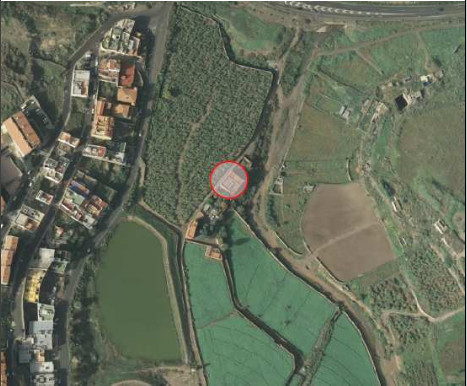Vista aérea de localización de la Vega de San Lorenzo I