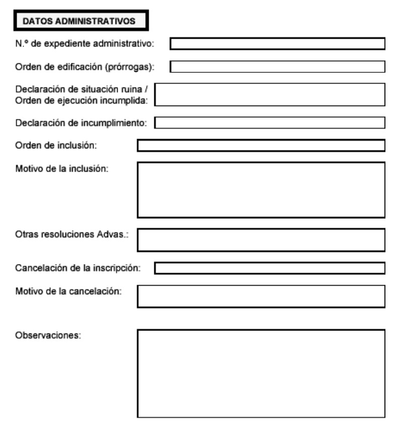 Datos Registro Municipal de Solares (II)