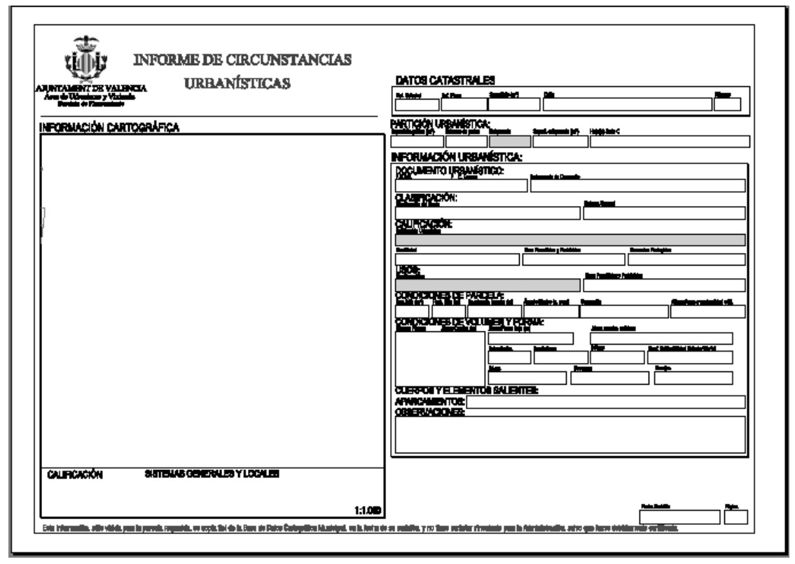 Informe de circunstancias urbanísticas